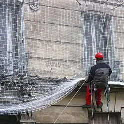 Установка фасадной сетки
