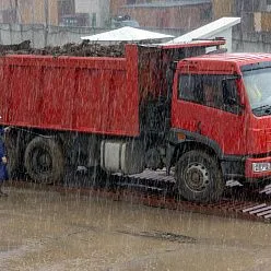 Посты мойки колес автотранспорта на строительных объектах. Эстакады металлические