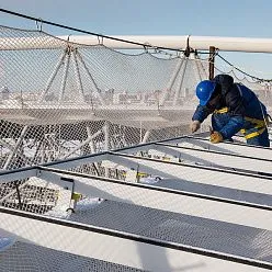 Установка защитной сетки ЗУС