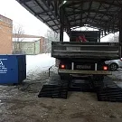 Мойка колес грузового автотранспорта Аквадор Максима x1 с большим объемом земляных работ.